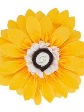 Felt Multi Color Flower Sunflower Pillow Poly Filled Decorative throw pillow 13"